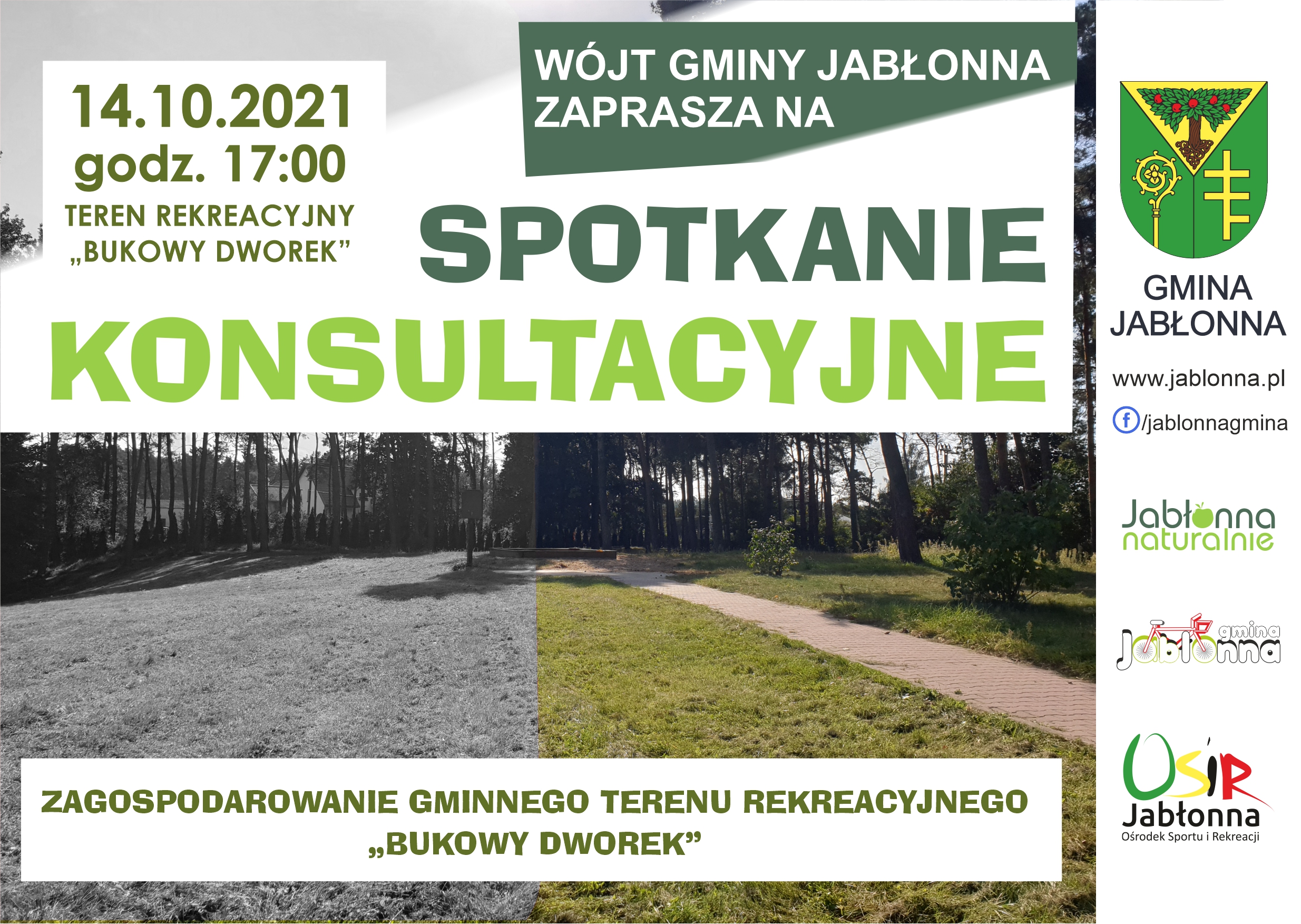 Spotkanie konsultacyjne - zagospodarowanie gminnego terenu rekreacyjnego „Bukowy Dworek”