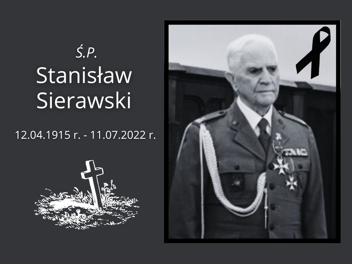 zdjęcie płk. Staniasława Sierawskiego  12.04.1915 r. - 11.07.2022 r.